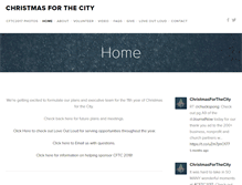 Tablet Screenshot of christmasforthecity.com